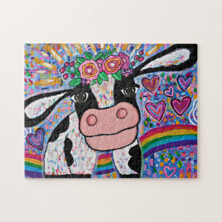 Doce Katie Cow Quebra-cabeça 252 Piece