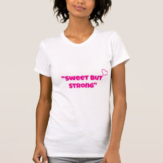 "Doce Mas Forte" design de camiseta para meninas
