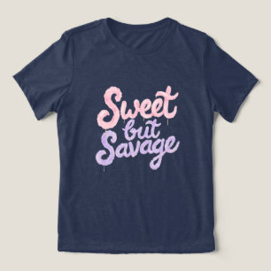 Doce Mas Selvagem Estilo de Rua Algodão Doce Gráfi