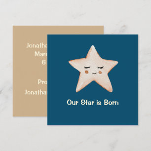 Doce Nossa Estrela é Nascer Blue Star Birth Annou