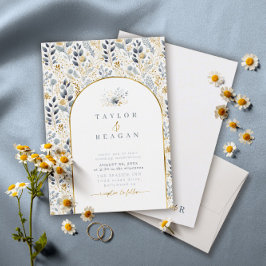 Doce Padrão Floral Dusty Blue ID1045