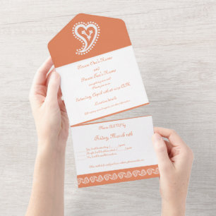 Doce Paisley Hearts in Coral
