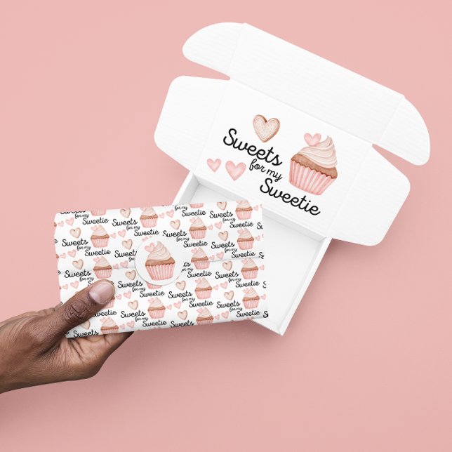 Doce Para O Meu Papel Tecido Do Docinho (Celebrate someone special with this, "Sweets for my sweetie" tissue paper! Matching collection! )