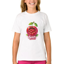 Doce Por Dentro - Camiseta Família Cereja Fofa
