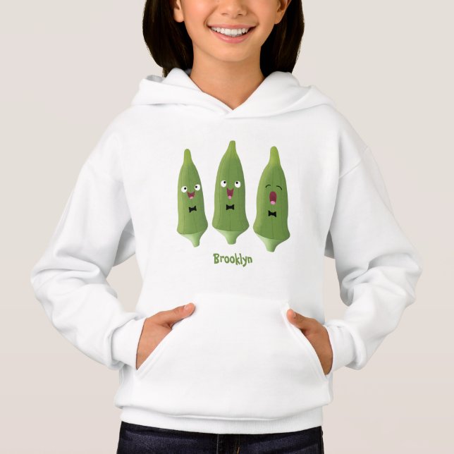 Doce quiabo vegetal cantando desenho animado (Frente)
