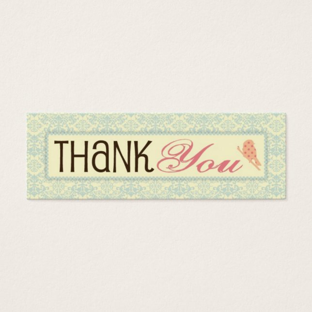 Doce Sessenta Tag de presente fina TY (Frente)