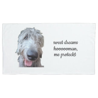 Doce Sonhos Humano estojo de fronha do Irish Wolfh