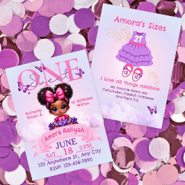 Doce Um primeiro aniversario Afro Puff Baby Girl