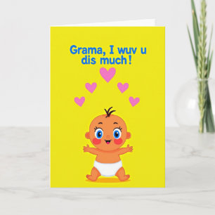 Doce Vovó Eu Te Amo Cartão