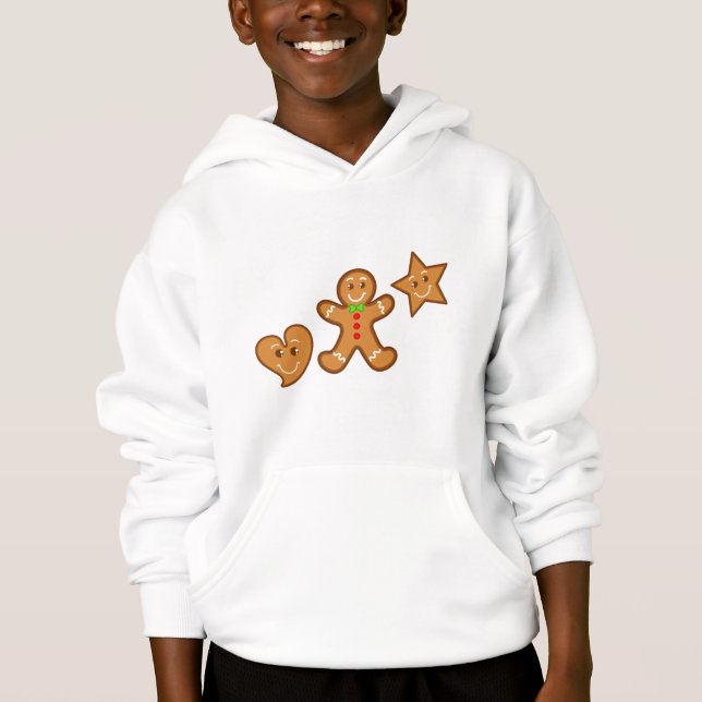 doce XmaS gingercake amantes Hoodie (Frente)
