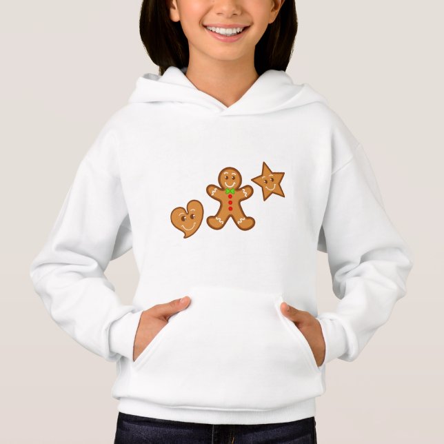 doce XmaS gingercake amantes Hoodie (Frente)