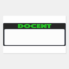 Docent do nome de etiqueta