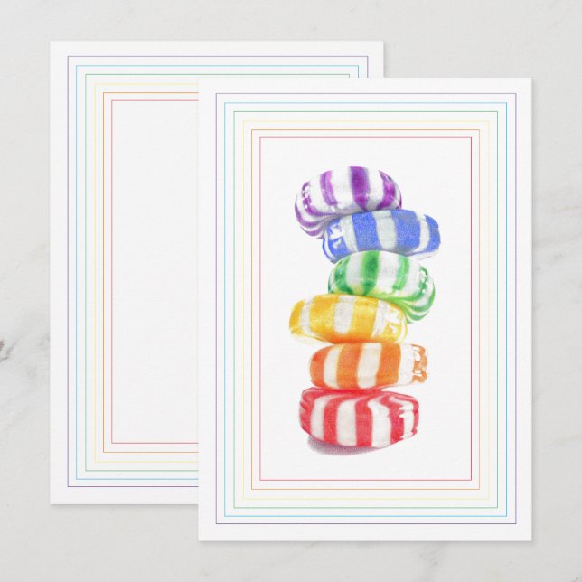 DOCES ARCO-ÍRIS 4,5x6,25 Cartão Plano (Frente/Verso)