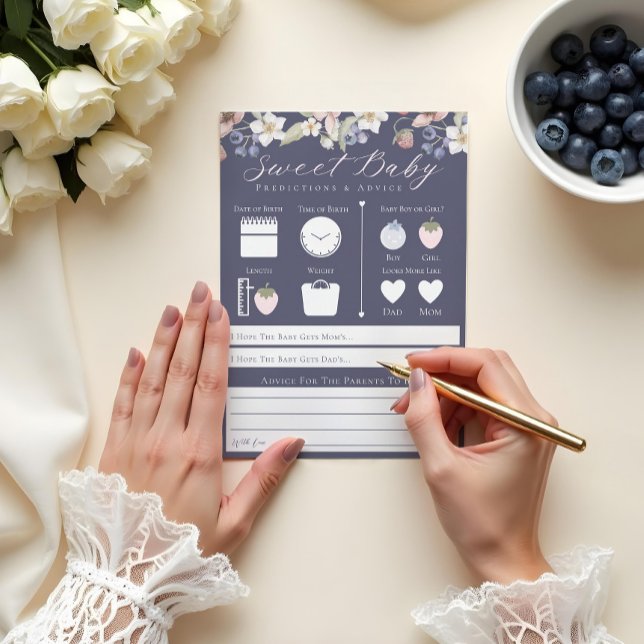 Doces Bebês Predições e Cartão de Jogo de Aconselh (Criador carregado)