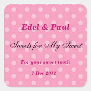 Doces cor-de-rosa para o meu doce adesivo