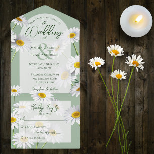 Doces Daisies em Sage Green