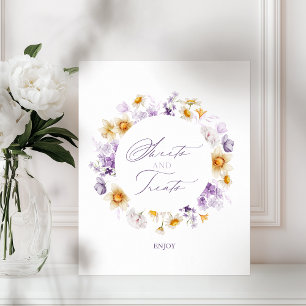 Doces e Tratamentos - Poster da Mesa do Chá de fra