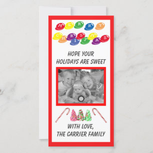 Doces Natal - Cartão com fotos