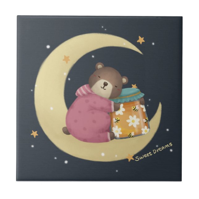 Doces sonhos: Ilustração de Urso e Mel (Frente)