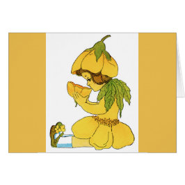 Docinho ButterCup - Cartão de Saudação Amarelo par