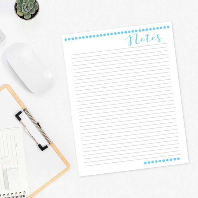 Documento de Notas Vinculadas | Azul-bebê (Criador carregado)