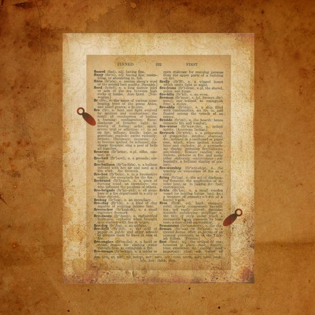 Documento do Scrapbook de Página de Dicionário Vin (Criador carregado)