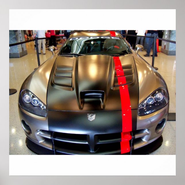 Dodge Viper SportsCar - poster de vitrine do carro (Frente)