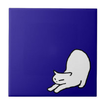 Dodó de Gato Bonito e Engraçado em Azul