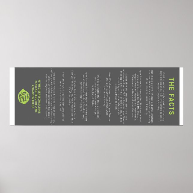 Doença de Lyme Fatos Poster (Frente)