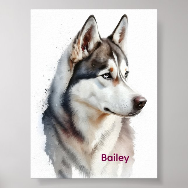 Dog Bathroom Wall Art, Boxer Taking a Bath Poster (Frente)