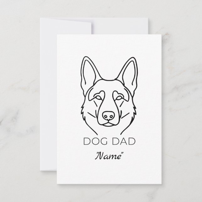 Dog Dad mit Name personalisiert Hundepapa  (Frente)