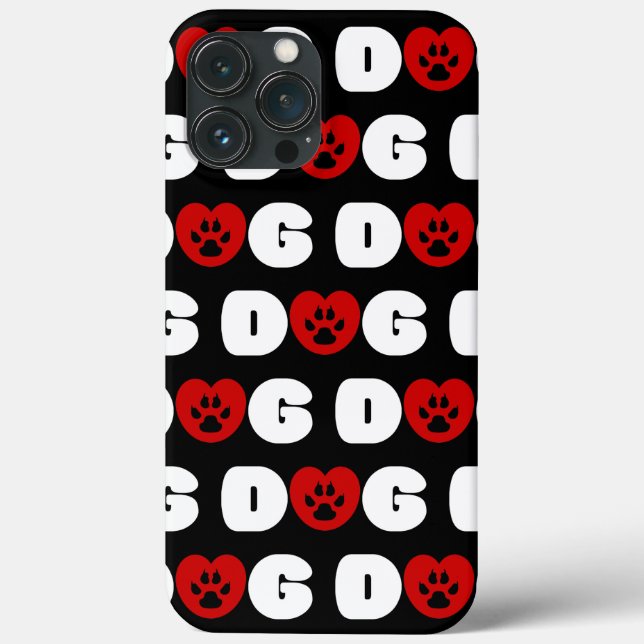 Dog Love Heart Case-Mate capas de iphone (Verso)