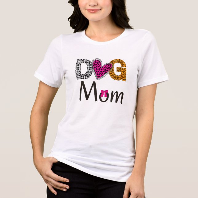 Dog Mom Leopard  Print/Trending Dog Lover (Frente)