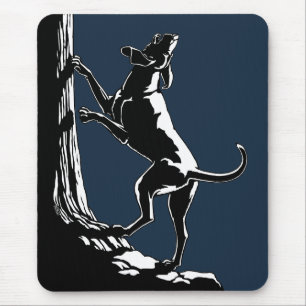 Dog Mousepad Caçando Presentes e Decores de Arte 