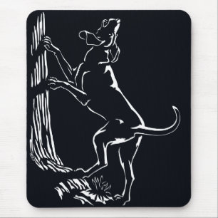 Dog Mousepad Caçando Presentes e Decores de Arte 