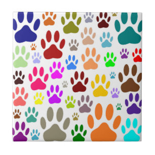 Dog Paw Prints All Over