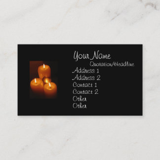 Dog tags e velas - cartões de visitas militares