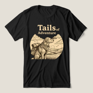Dog Tails of Adventure Funny Dog Lover Hiking