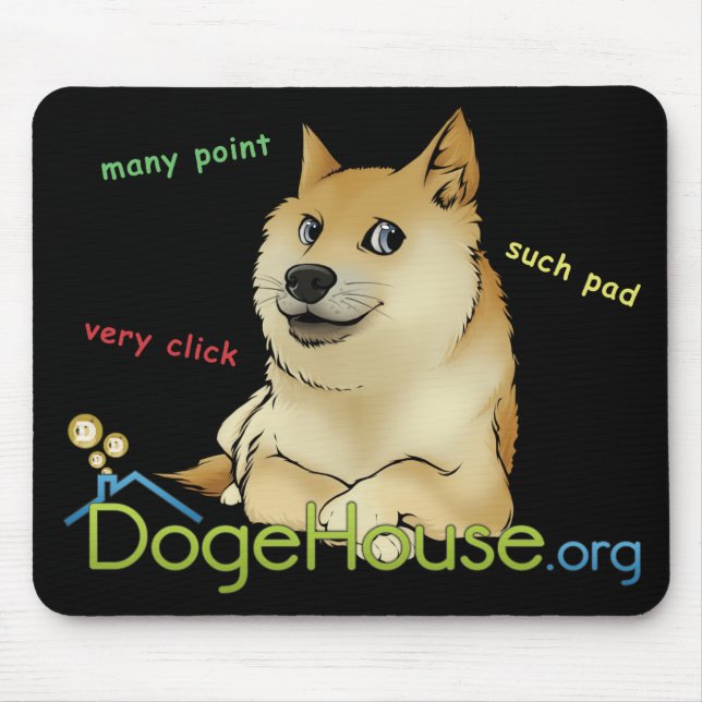 Doge Meme Mousepad de Dogehouse (Frente)