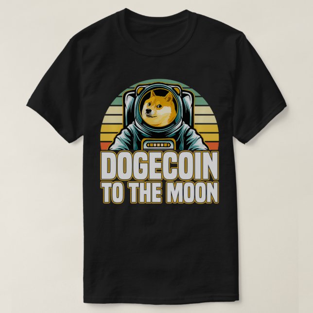 Dogecoina Retroativa À Pullover Da Lua (Frente do Design)