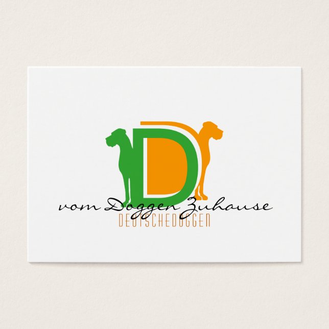 Doggen alemães cartões de presentação (Frente)