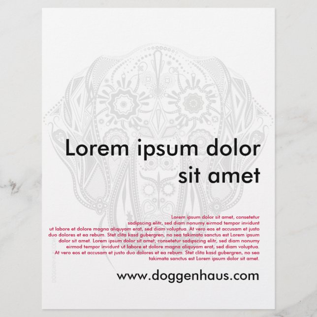 Doggen Flyer / Wurfblatt (Verso)