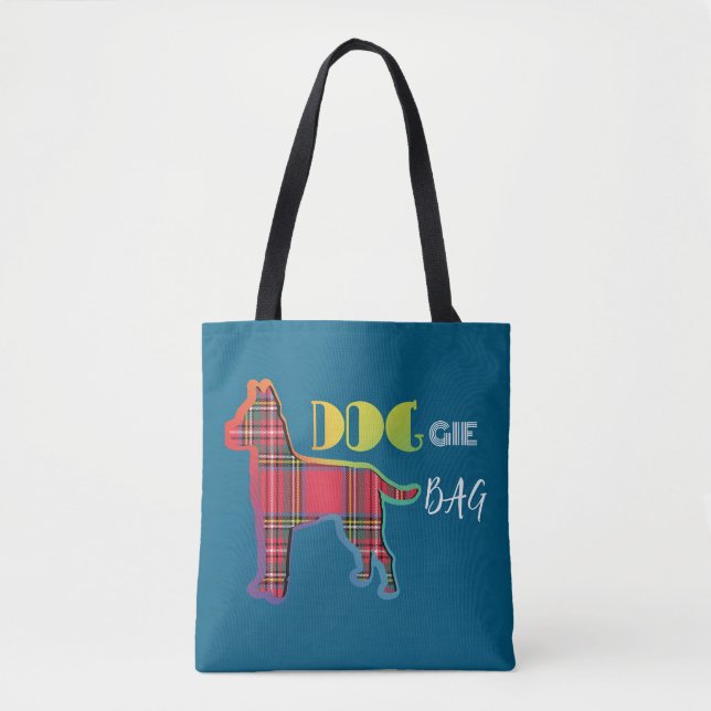 Doggie Bag Teal Tote Bag (Frente)