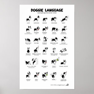 DOGGIE LANGUAGE Large Poster