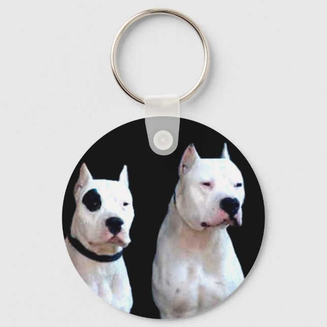 Dogo Argentino chaveiro (Frente)