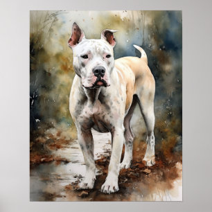 Dogo Argentino Dog Art Impressão