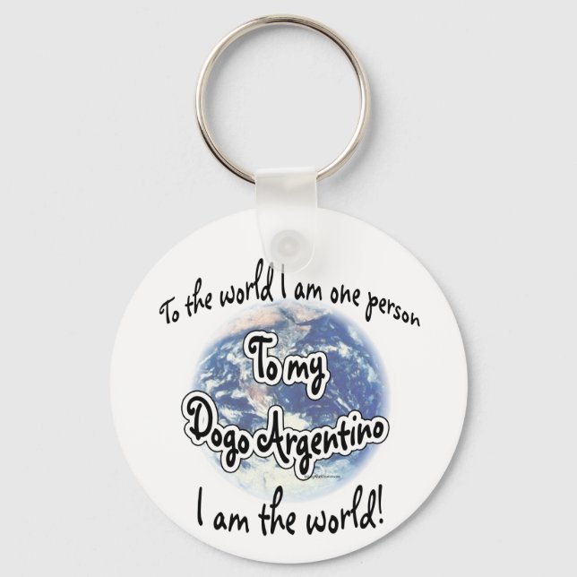 Dogo Argentino World 2 Chaveiro (Frente)