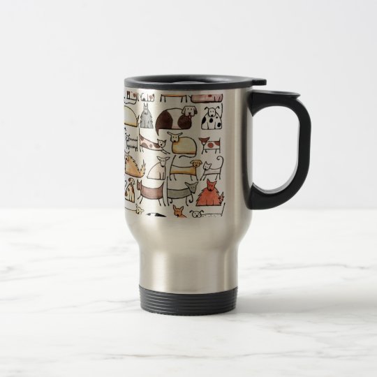 dogs cães caneca térmica