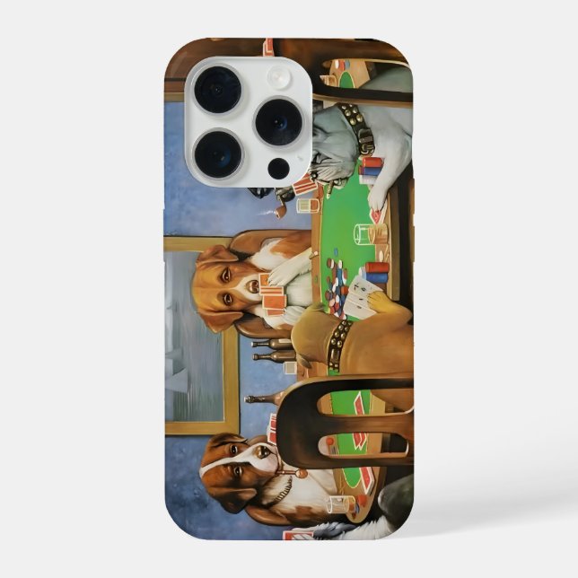 Dogs Playing Poker by Cassius Marcellus Coolidge's (Verso)