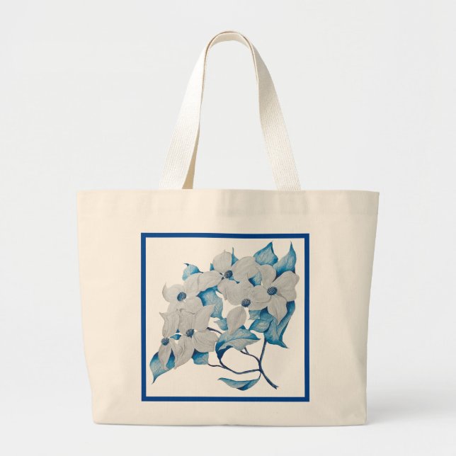 Dogwood Flowers em um Jumbo Bolsa - (1) (Frente)
